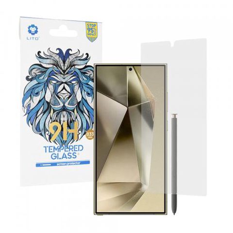 Folie de protectie Ecran Lito Classic Ultra Thin pentru Samsung Galaxy S24 Ultra S928, Sticla Securizata, Full Glue, 2.5D
