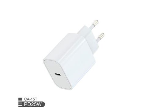 Incarcator Fulmova 25W, 1x USB-A, 2x USB Type-C, Cablu USB-C (Alb)