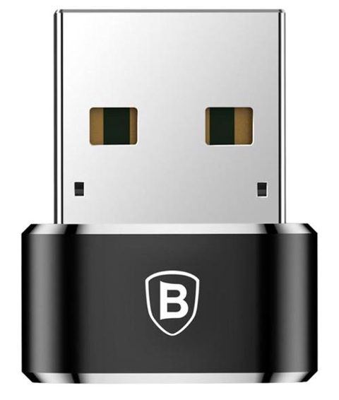 Adaptor Baseus Mini CAAOTG-01, USB Type-C - USB 2.0, 5 A max (Negru)