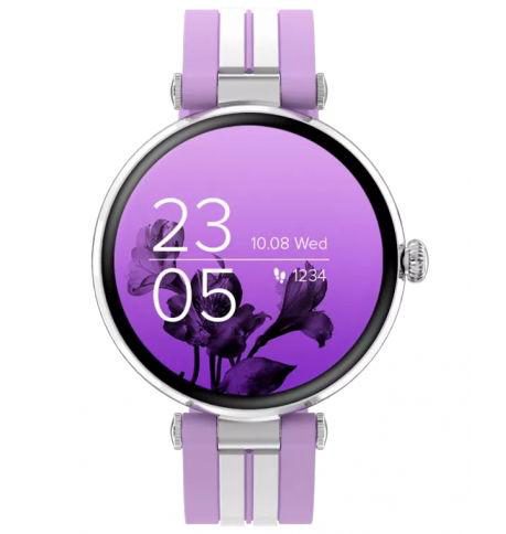 Smartwatch Canyon Semifreddo SW-61, Display AMOLED 1.19inch, Bluetooth (Violet/Argintiu)