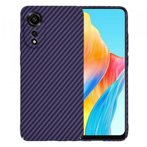 Husa pentru Oppo A78 4G, Techsuit, Carbonite FiberShell, Mov