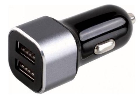 Incarcator Auto Clip Sonic TEA181D, 2 porturi USB (Argintiu)