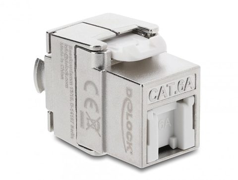 Keystone RJ45 la LSA Cat.6A ecranat tool-free dust protection, Delock 90706
