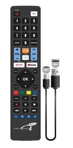 Telecoamnda universala OEM K-JL3088USB, programabila, USB-C (Negru)
