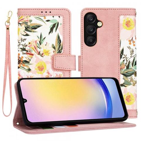 Husa pentru Samsung Galaxy A25 A256, Techsuit, FlipCraft, Roz