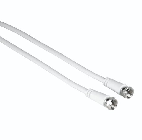 Cablu de conexiune Hama 205038, 3 m, 75 dB (Alb)