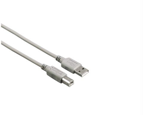 Cablu Hama 200902, USB-A - USB-B, 5 m (Gri)