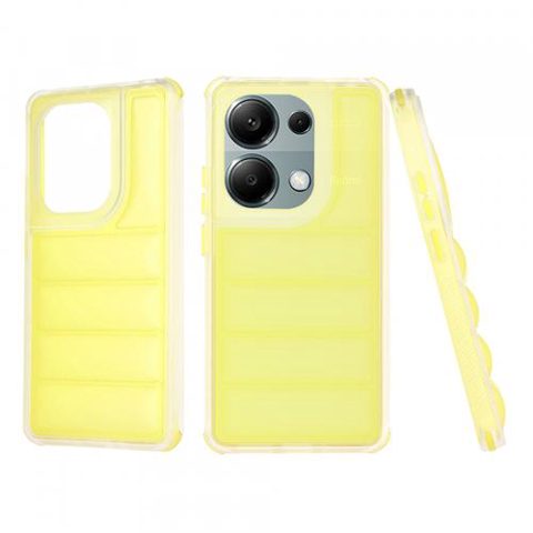 Husa pentru Xiaomi Redmi Note 13 Pro 4G / Poco M6 Pro 4G, Techsuit, Wave Shield, Galbena