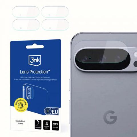 Folie de protectie Camera Spate 3MK Protection pentru Google Pixel 10 Pro, Sticla Securizata, Set 4 bucati