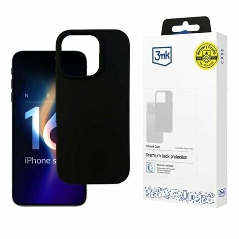 Husa de protectie 3mk Silicone Case pentru iPhone 16 Pro Max, Transparent