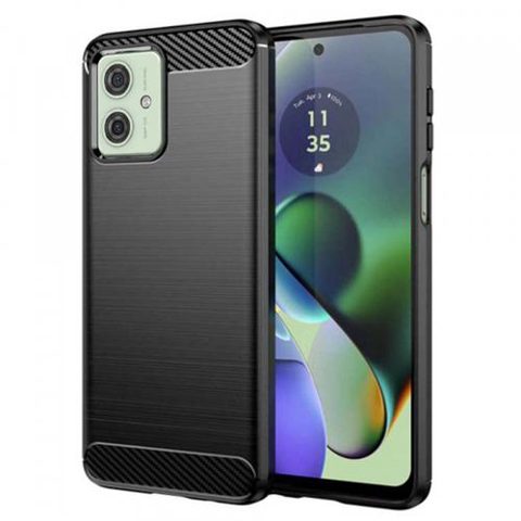 Husa pentru Motorola Moto G64 / G54 Power Edition / G54, Techsuit, Carbon, Neagra