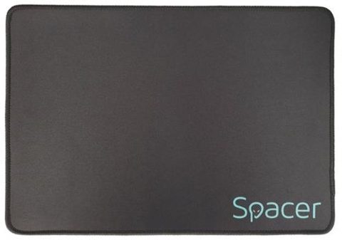 Mouse Pad Gaming Spacer SP-PAD-GAME-M, 250 x 350 x 3 mm, spuma din cauciuc natural + tesatura (Negru)