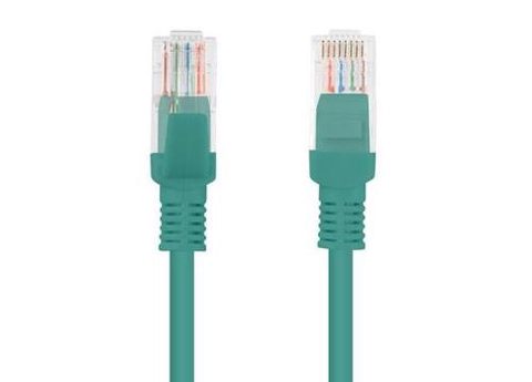 Cablu UTP Lanberg PCU6-10CC-0050-G, CAT.6, 0.5m (Verde)