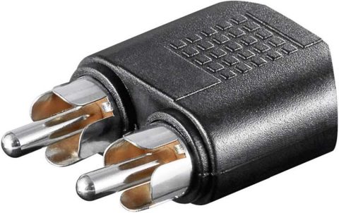 Adaptor jack stereo 3.5mm la 2 x RCA M-T, kjr-49