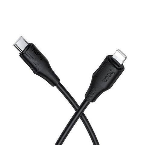 Cablu Date/Incarcare HOCO X124, USB-C - Lightning, 27W, 1m (Negru)
