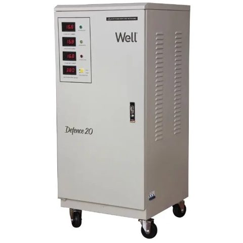 Stabilizator automat de tensiune trifazat cu servomotor 20KVA/ 16KW, Well AVR-SRV/TRI-DFC20KVA-WL