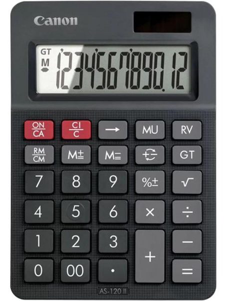 Calculator de birou Canon AS120 II (Negru)