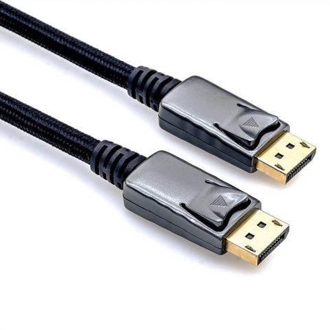 Cablu Displayport 4K60HZ T-T brodat 3m Negru, Roline 11.04.5882*