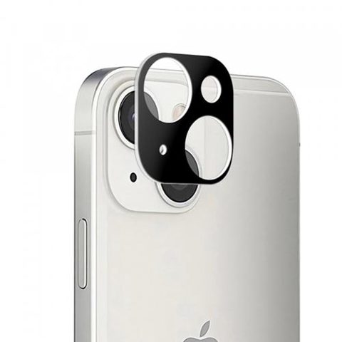 Folie de protectie Camera Spate Techsuit pentru Apple iPhone 13 mini / 13, Sticla Securizata, Neagra