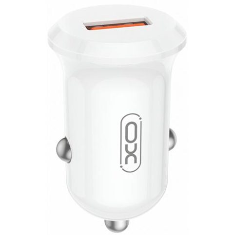 Incarcator Auto XO Design CC68, 18W, 3A, 1 x USB-A (Alb)