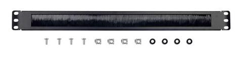 Perie intrare cabluri gembrid 19A-BRUSH-02 rack 19inch, 1U (Negru)