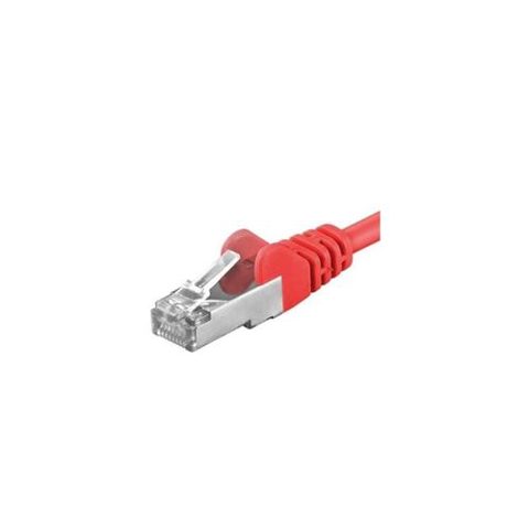 Patchcord SFTP PremiumCord RJ45-RJ45 Cat.6A, 1m, Rosu