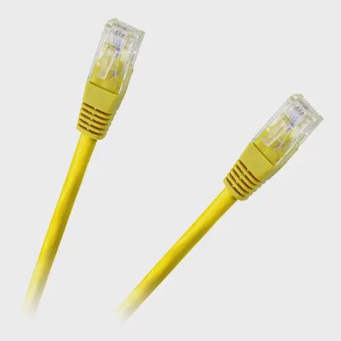 Cablu UTP CAT 6E CCA galben 1.5 m
