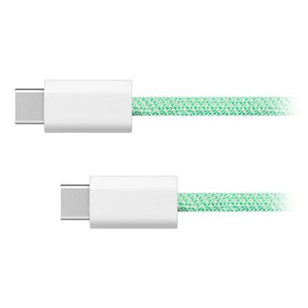 Cablu de date Kruger&Matz KM1272-1G, TYPE C - TYPE C, 100W, 1 m (Verde)
