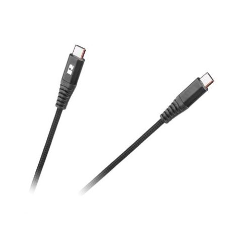 Cablu USB tip C - USB tip C, 100 cm, Rebel RB-6003-100-B