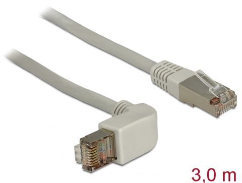 CABLU retea CAT.6A SSTP UNGHI/DREPT 3M, DELOCK 83652