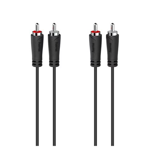 Cablu Hama 205257, 2x RCA - 2x RCA, 1.5 m (Negru)