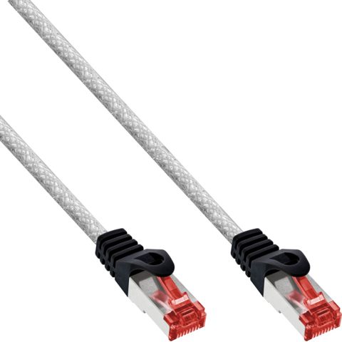 Cablu de retea RJ45 S/FTP PiMF Cat.6 25m Transparent, InLine IL76425T