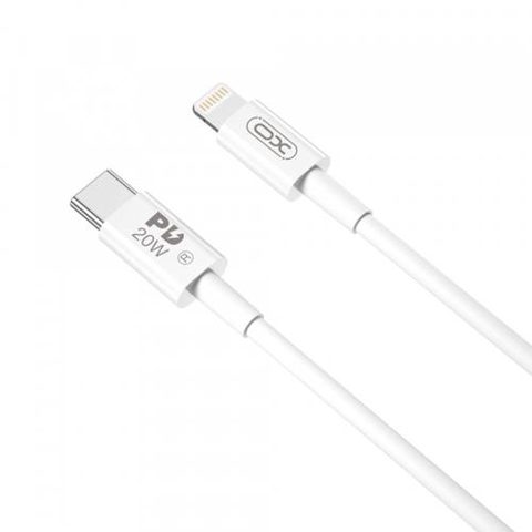 Cablu Date si Incarcare USB-C - Lightning XO Design NB-Q189B, 20W, 2m, Alb