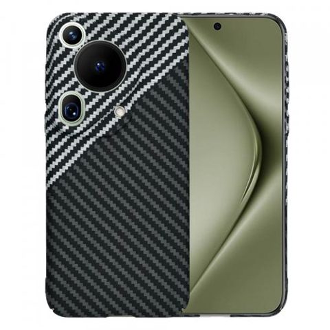 Husa pentru Huawei Pura 70 Ultra, Techsuit, Carbonite FiberShell, Neagra Gri