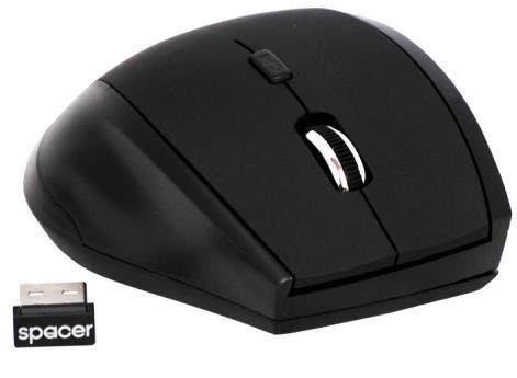 Mouse Spacer SPMO-291, Wireless (Negru)