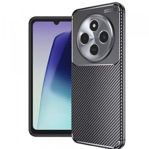 Husa pentru Xiaomi Poco C75 / Redmi 14C, Techsuit, CarbonFiber, Neagra
