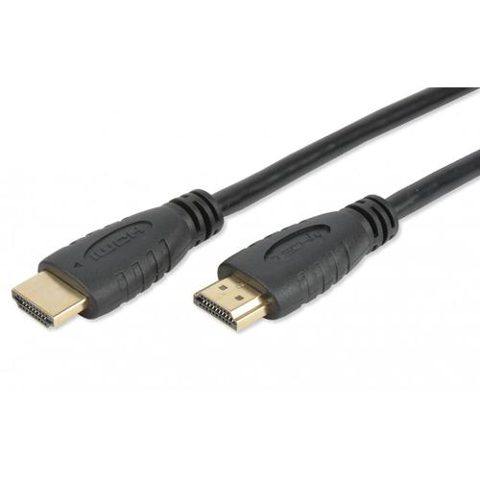 Cablu HDMI tata - HDMI tata, V 2.0, High Speed, 1M, 4K @ 60Hz, Techly ICOC HDMI2-4-010, Negru