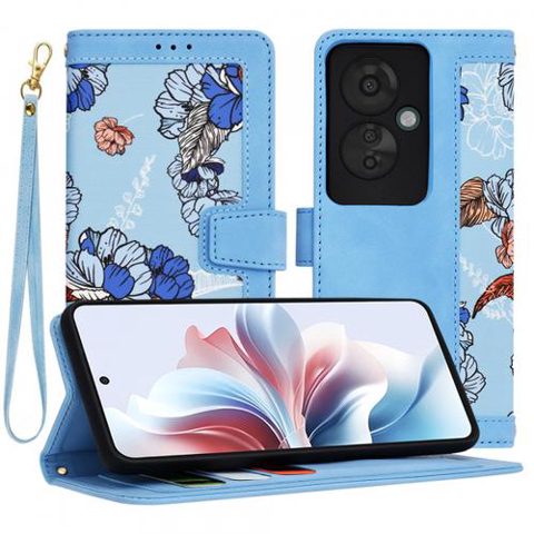 Husa pentru Oppo Reno11 F, Techsuit, FlipCraft, Bleu