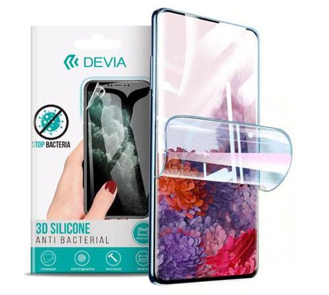 Folie Silicon Antibacterian Devia Pentru Sony Xperia 10 IV (Transparent)