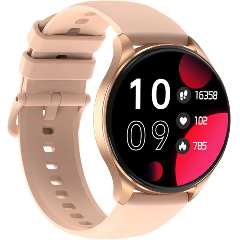 Smartwatch Blackview X20, Ecran AMOLED 1.43inch, Heart Rate Oxygen Monitor, Microfon pentru Apeluri, Aplicatie Android/iOS (Auriu)