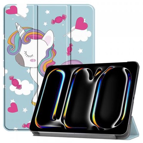 Husa pentru Apple iPad Pro 11 (2024) Techsuit FoldPro Unicorn (Multicolor)