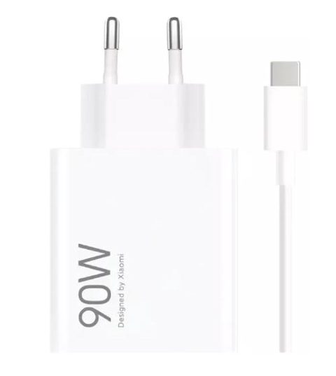 Incarcator Retea Cu Cablu USB-C Xiaomi HyperCharge Combo, 90W, 6.1A, 1 x USB-A (Alb)