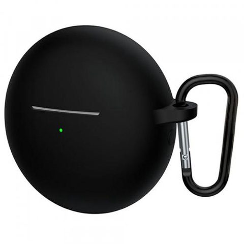 Husa Techsuit Silicone pentru Huawei FreeBuds 7i, Neagra