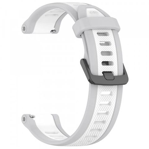 Curea Techsuit W053 pentru Huawei Watch / Garmin Watch Series, 18mm, Alb