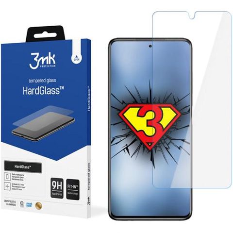 Folie Protectie 3MK HardGlass pentru Samsung Galaxy S23+, Sticla securizata, Full Glue, 9H, Transparenta