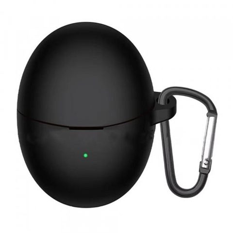 Husa Techsuit Silicone pentru Huawei FreeBuds 6, Neagra
