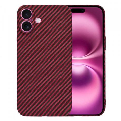 Husa pentru Apple iPhone 16 Plus, Techsuit, Carbonite FiberShell, Rosie
