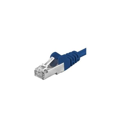 Patchcord SFTP PremiumCord RJ45-RJ45 Cat.6A, 1m, Albastru