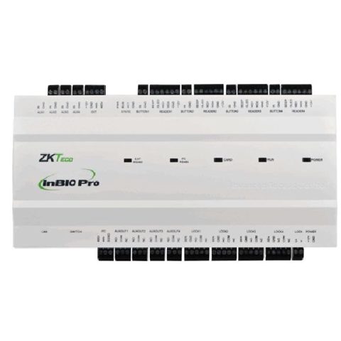 Centrala de control acces biometrica pentru 4 usi bidirectionale ZKTeco INBIO-4-2PRO software ZKBioSecurity
