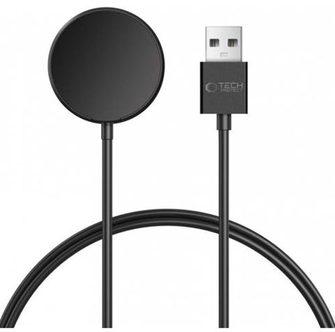 Incarcator Wireless Tech-Protect MC03 Ultraboost pentru Samsung Galaxy Watch Series, USB-A, Negru
